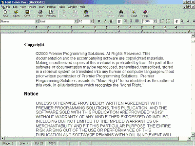 Screenshot showing scanned text and menu options across the top.