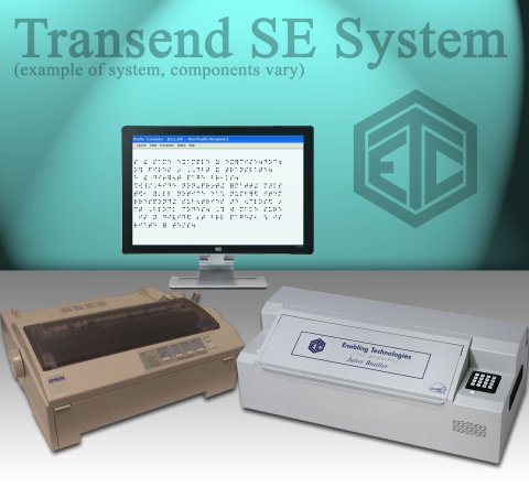 A medium-sized brown device resembling an electric typewriter next to a large white device resembling a scanner.
