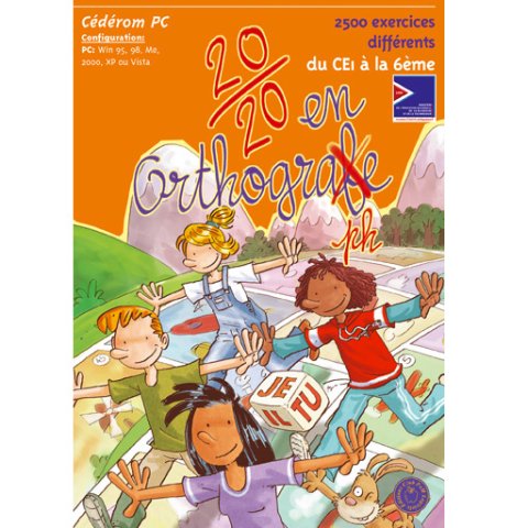 Cover of CD featuring cartoon children running across a gameboard with the name of the product above.