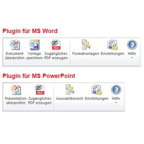 Plug-ins menu that features Word and PDF options.