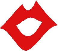 eSpeak logo is an open mouth drawn by showing thick red lips.