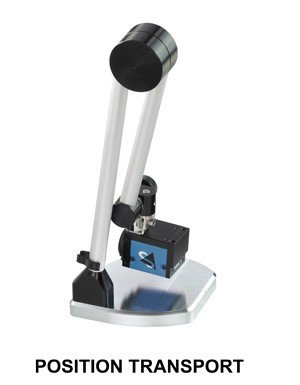 document camera with arm hinged so camera is close to base to provide easy transport