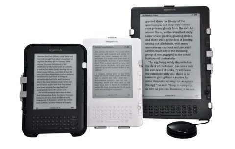 3 PageBot variations on the Kindle DX, Kindle 2 and 3.