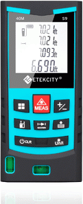 Handheld device with display screen and control options.