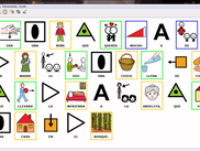 Screenshot of word selection menu.