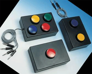 Large Button activation switch, one button panel, two button panel, and four button panel.
