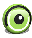 ViVo Mouse logo featuring a large drawn eye in a green 3D circle.