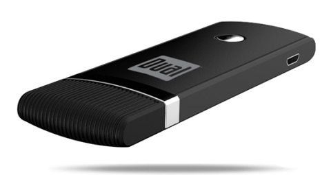 Small black dongle with Dual logo.
