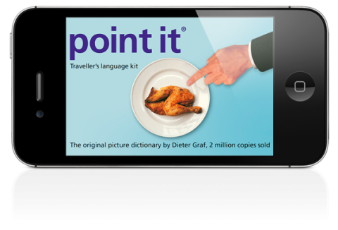 point it app as seen on a smartphone.