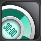 The 30/30 app logo: a multi-shade green digital timer graphic with 30 minutes counting down. The timer graphic is against a black background.