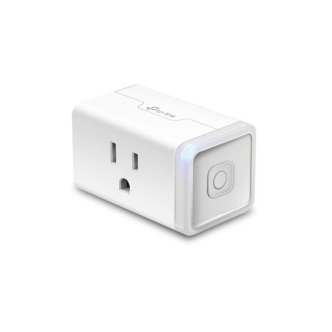 Small, rectangular white power outlet with socket.