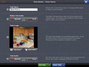 Screenshot with image of task on left and instructions on right.