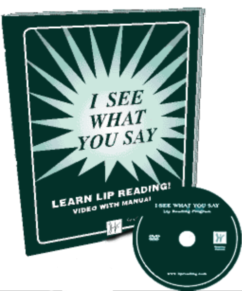 A large, black book, with a white starburst graphic on the cover and the words "I See What You Say" in black, serif font. An accompanying black DVD is shown alongside the book.