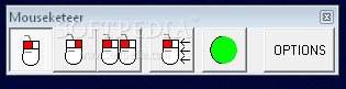 A menu toolbar with various icons displaying different mouse click options.