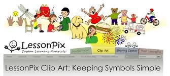 Rectangular cartoon image of collage of images, including children, pets, chairs, and bicycles on top of gray menu bar with company name on the left.