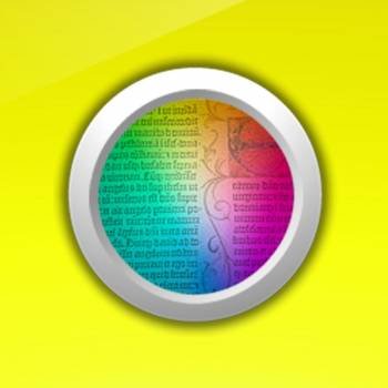 A magnifying glass graphic with a section of text seen through it. The magnifying glass itself is casting a rainbow prism onto the text.