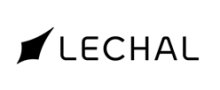 Black diamond graphic with the word "Lechal" in black sans-serif font to the right of it.
