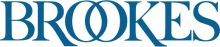 The word "Brookes" in blue, serif font, with the two "O" letters intertwined.