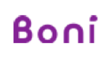 The Logo shown is the company name Boni written in a simple font in purple.