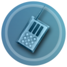 Bearware.dk Logo: An image of a handheld radio (walkie-talkie)