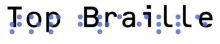 top braille logo