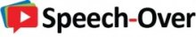 The company logo, which features the words "Speech-Over" in black, sans-serif font. To the left is a red "Play Button" graphic similar to the Youtube logo.