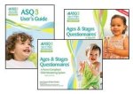 Montage of children's images featured on an ASQ-3 user's guide and two questionnaires.
