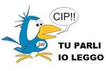 Logo featuring bird speaking Italian words that say, "you speak I read"