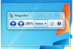 Screenshot of a Windows Magnifier tab with a portion of the screen magnified.