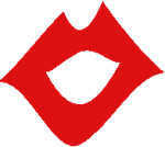 eSpeak logo is an open mouth drawn by showing thick red lips.