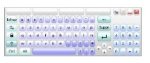 An on screen keyboard in the AZERTY layout and with a number pad.