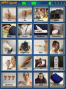 Screenshot of photos of words and phrases for wants and needs.