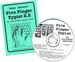 Five finger typist software CD and manual.
