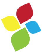 Logo of AAC Institute in the shape of a color clover-like design with each petal a different color.