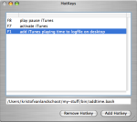 Screenshot of add/remove CCHotkey menu.
