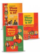 Red Instructor guide, red Workbook, red DVD, and green Student Reader book.