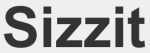 Sizzit logo as the name written in a thick black text font.