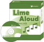 Angled view of lime-colored software box and CD placed in front of it.