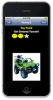 Picture of an iPhone showing app display a reward screen with a green toy truck and the task title "Get Dressed Yourself".