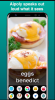 Two dishes of prepared eggs in color on a phone's screen above the words "eggs benedict." Under this is a 5x2 grid of round, colorful icons, including one for these: Text, Colors, Food, and Animal. The tag line above the phone reads as "Aipoly speaks out loud what it sees".