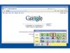 Screenshot of the Google homepage with the Grid Keys menu open in a side tab. 