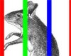 An illustration of a mouse behind bars.