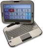 Laptop with a swivel display. The display has an AAC board.