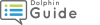Guide logo, which includes a conversation bubble with green and blue bullet points next to lines.