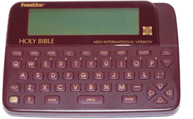 Electronic Handheld Bibles | GPII Unified Listing